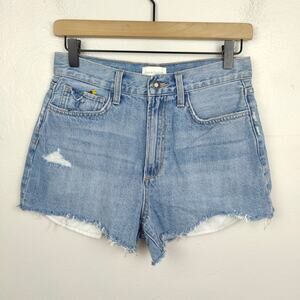 Favorite Daughter The Juni High Rise Cut Off Shorts Womens 27 Floral Embroidered